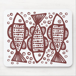 Tapis De Souris Trois poissons