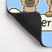 Tapis De Souris Trois terriers de frontière (Coin)