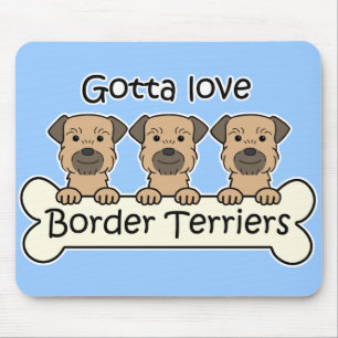Tapis De Souris Trois terriers de frontière