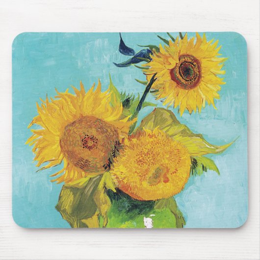 Tapis De Souris Trois tournesols, Van Gogh (Devant)