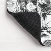 Tapis de souris - trois Wolfs l'illustration (Coin)