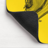 Tapis De Souris Troll schwarz gelen design (Coin)