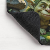 Tapis De Souris Troll vert sous un pont de pierre (Coin)