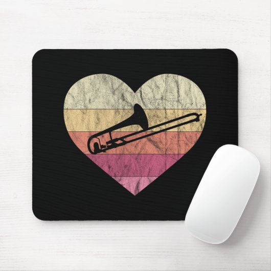 Tapis De Souris Tromboniste Aime Jouer Trombone (Avec souris)