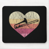 Tapis De Souris Tromboniste Aime Jouer Trombone (Devant)