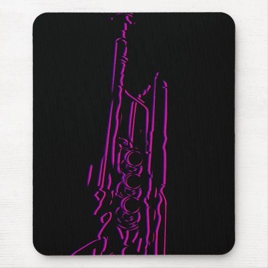 Tapis De Souris Trompette abstraite Mousepad de jazz (Devant)
