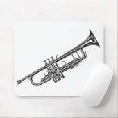 Tapis De Souris Trompette "dessin " (Avec souris)