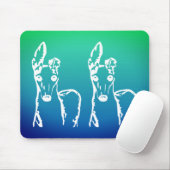 Tapis De Souris Trop mignon blanc italien Greyhounds Souris (Avec souris)