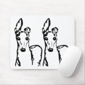 Tapis De Souris Trop mignonne Greyhounds italien (Avec souris)