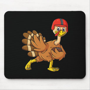 Tapis De Souris Trophée de joueur de football de la dinde de Thank
