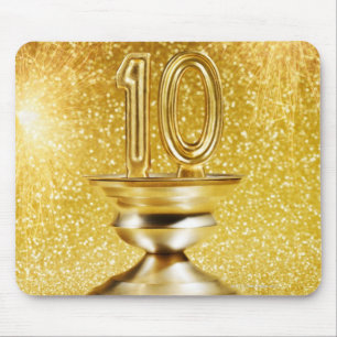 Tapis De Souris Trophée du numéro 10 d'or
