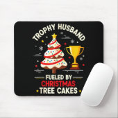 Tapis De Souris Trophy Retro Husband Fueled By Christmas Tree Cake (Avec souris)
