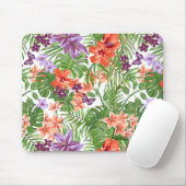 Tapis de souris tropical de fleurs de bébé de (Avec souris)