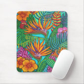 Tapis de souris tropical de gemmes (Avec souris)