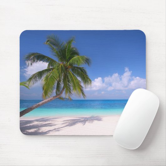 Tapis de souris tropical de plage (Avec souris)