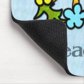 Tapis de souris tropical de signe de paix (Coin)