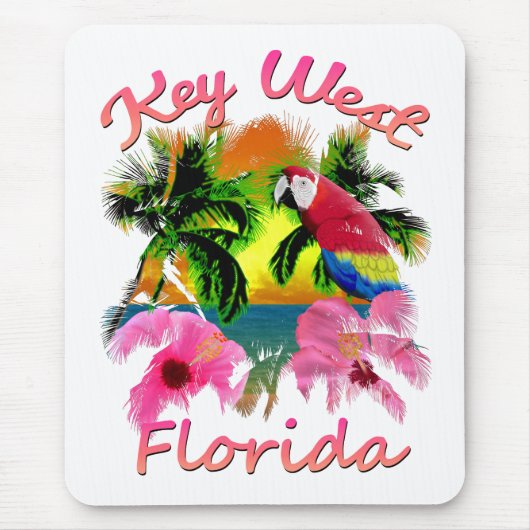 Tapis De Souris Tropical Key West Floride Keys (Devant)