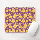 Tapis De Souris Tropical Orange Slices Wedges Citrus Fruit d'été (Avec souris)