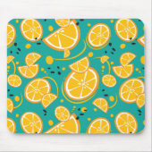 Tapis De Souris Tropical Orange Slices Wedges Citrus Fruit d'été (Devant)