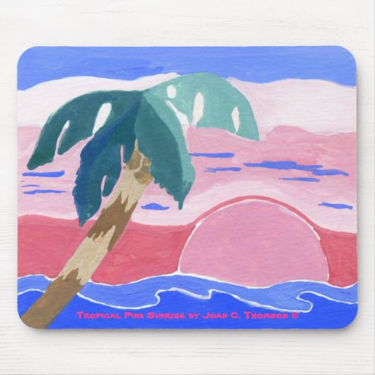 Tapis de souris Tropical Pink Sunrise (Devant)