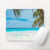 Tapis De Souris Tropical Sandy Beach Turquoise (Avec souris)