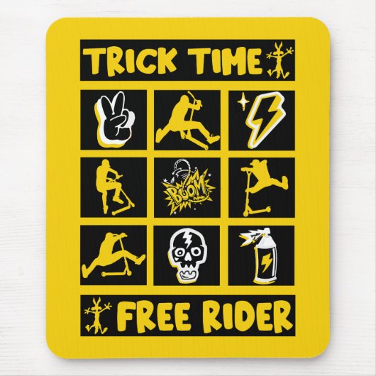 Tapis De Souris Trottinette Freestyle Trick (Devant)