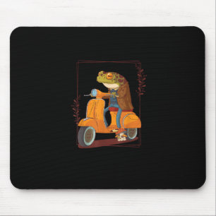 Tapis De Souris Trottinette Grenouille Champignon Goblincore Acadé