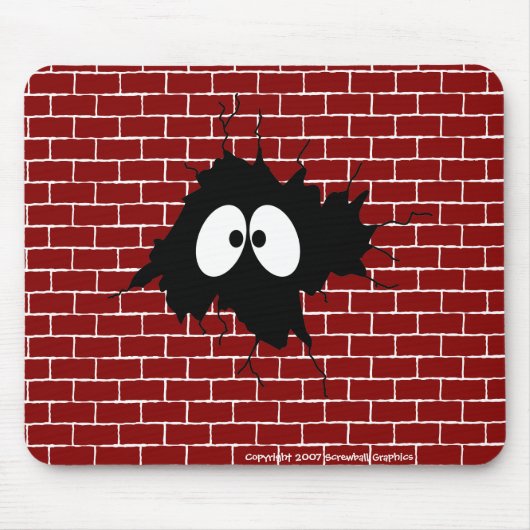 Tapis De Souris Trou dans le mur Mousepad (Devant)