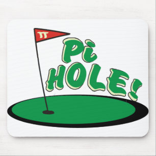 Tapis De Souris Trou de pi - HUMOUR de MATHS - GOLF
