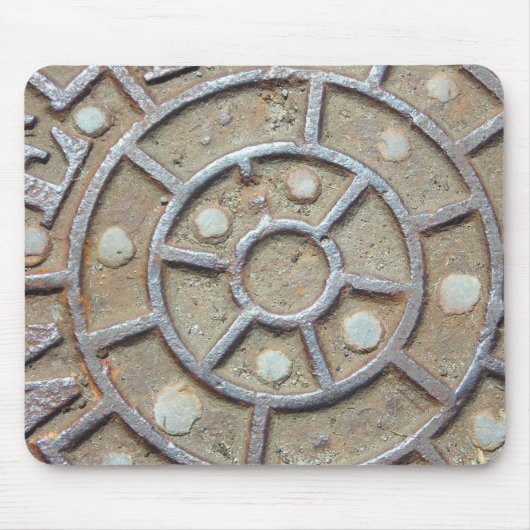 Tapis De Souris Trou d'homme Mousepad (Devant)