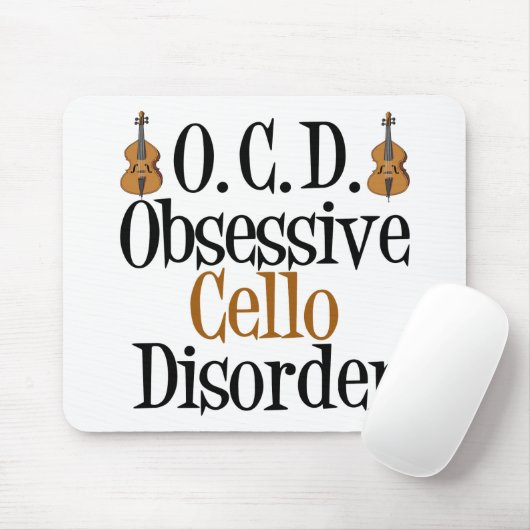 Tapis De Souris Trouble du cello obsessionnel (Avec souris)