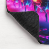 Tapis De Souris Troupeau électrique - Chevaux Synthwave (Coin)
