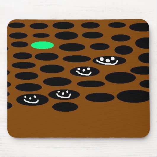 Tapis De Souris Trous et vert (Devant)