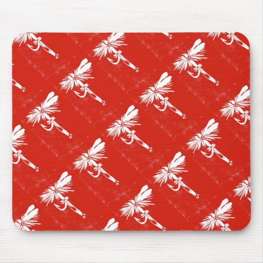 Tapis De Souris Trout Fly Mousepad "Red Coachman" (Devant)