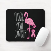 Tapis De Souris Trouvez votre cancer du sein Flamant rose rose Rub (Avec souris)