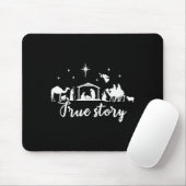 Tapis De Souris True Story Christmas Gift Religious Nativity Scene (Avec souris)