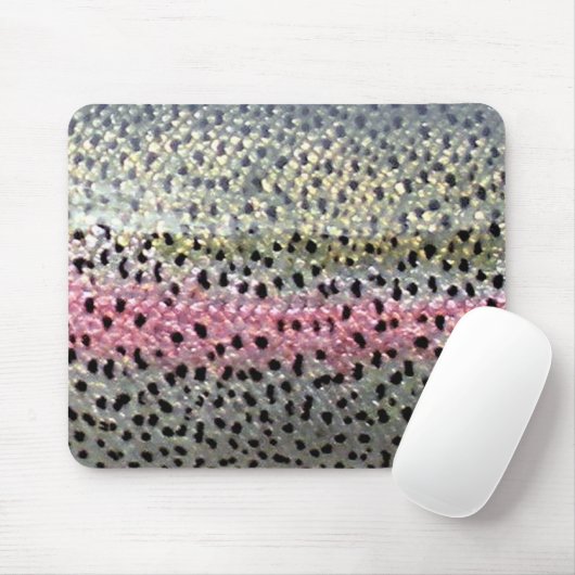 Tapis De Souris Truite arc-en-ciel par PatternWear© (Avec souris)