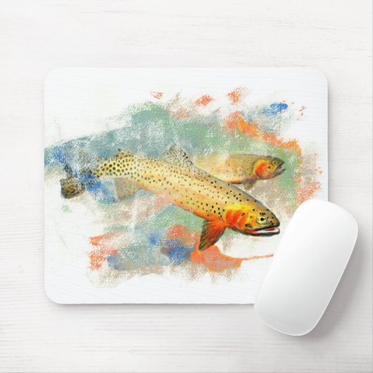 Tapis De Souris Truite impitoyable (Avec souris)