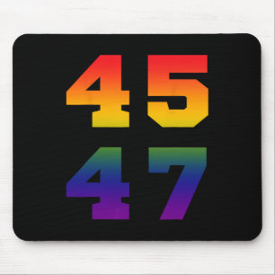 Tapis De Souris Trump 2024 45 47 Lgbt Pride drapeau Arc-en-ciel 45