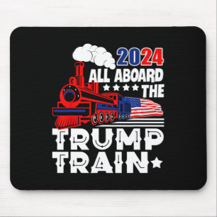 Tapis De Souris Trump 2024 À Bord Du Trump Train Américain
