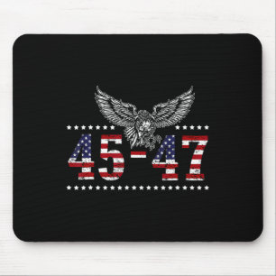 Tapis De Souris Trump 2024 Président 45 Et 47 Drapeau Américain Tr