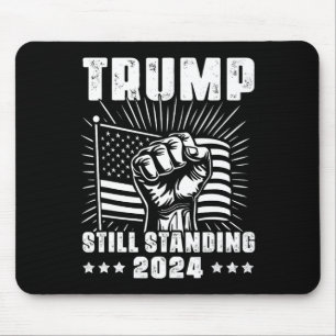 Tapis De Souris Trump 2025 Drapeau Américain Encore Debout Donald 