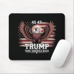 Tapis De Souris Trump 45e 47e Président Drapeau 2025 Aigle Amériqu<br><div class="desc">Trump 45ème 47ème Président Drapeau 2025 Eagle Trump a repris l'Amérique</div>