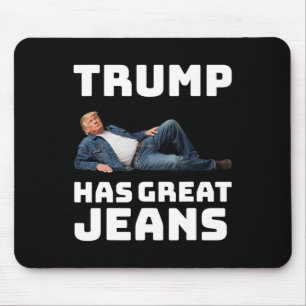 Tapis De Souris Trump a de super jeans drôle graphique tee rétro d