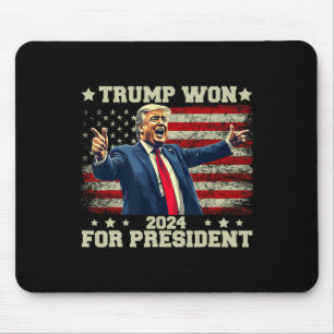 Tapis De Souris Trump a encore gagné élection 2025 président 47e A