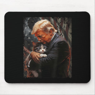 Tapis De Souris Trump Accroche Un Chat Orange 2024 Pour Rendre Les