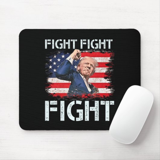 Tapis De Souris Trump Combat Combattre Les Signaux Trump Aux Améri (Avec souris)