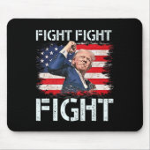 Tapis De Souris Trump Combat Combattre Les Signaux Trump Aux Améri (Devant)