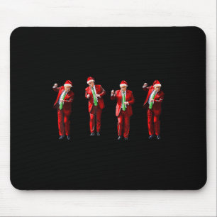 Tapis De Souris Trump Danse Père Noël Noël Xmas Pyjama Hol
