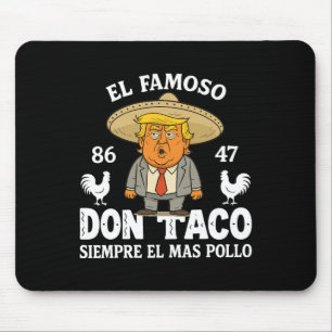 Tapis De Souris Trump drôle toujours poules dehors mème Let's Go T